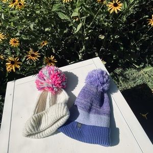 2 winter girls hats!! $10! Size 2T-4T!